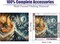 Phoenix Diamond Painting Kits for Adults,5D Moon Diamond Art Kits for Beginners,DIY Full Drill Diamond Dots Diamond Gem Art with Painting Kits for Home Wall Decor 12 x 12 Inch